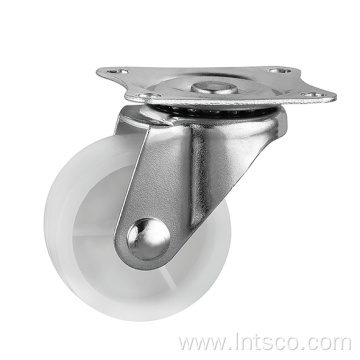 25mm Light Duty White PP Swivel Casters